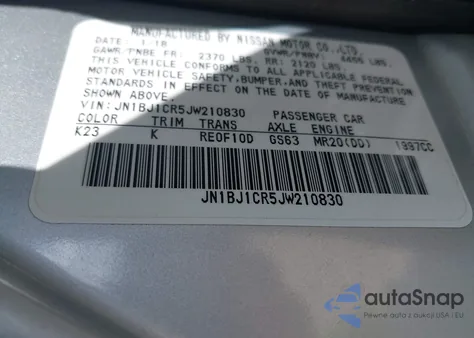 2018 Nissan Rogue Sport Sl from USA, damaged, VIN JN1BJ1CR5JW210830